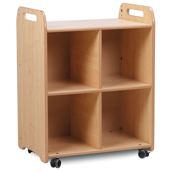 2 Column Classroom Storage Unit with Optional Storage Trays